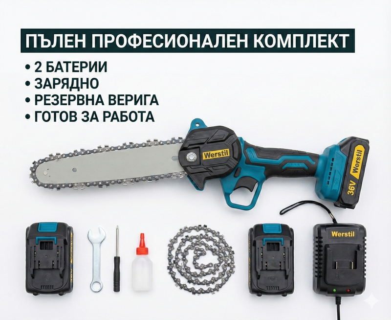 Акумулаторен Трион WERSTIL 21V
