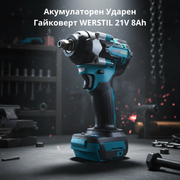 Акумулаторен Ударен Гайковерт WERSTIL 21V 8Ah