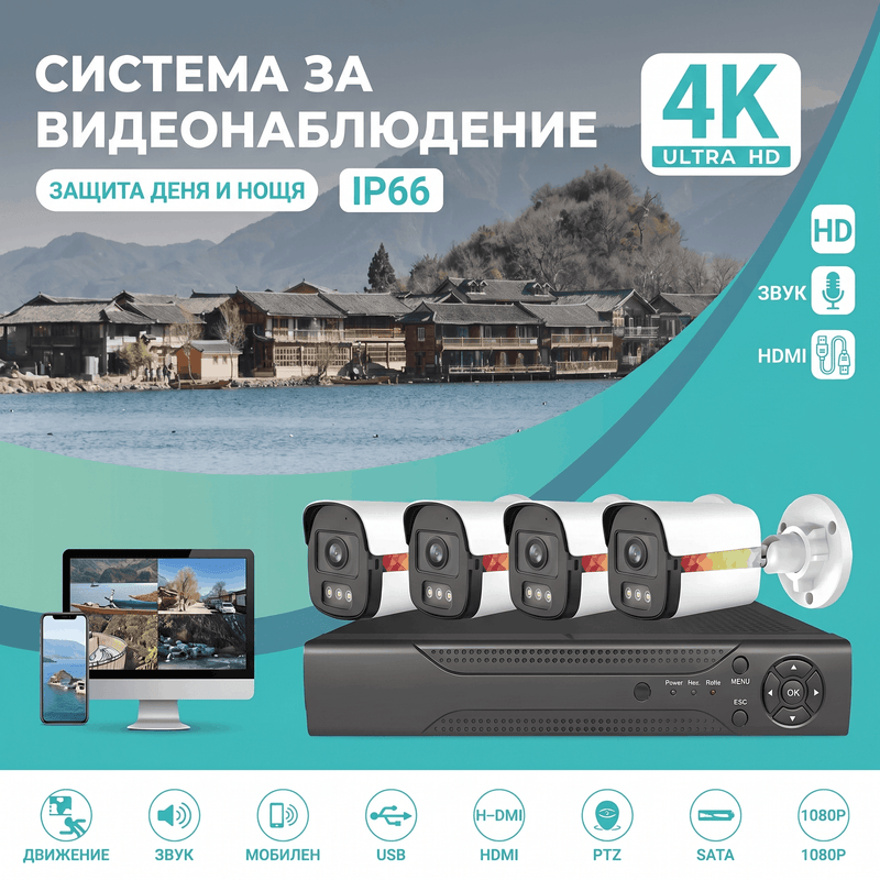 CCTV Комплект 4 камери