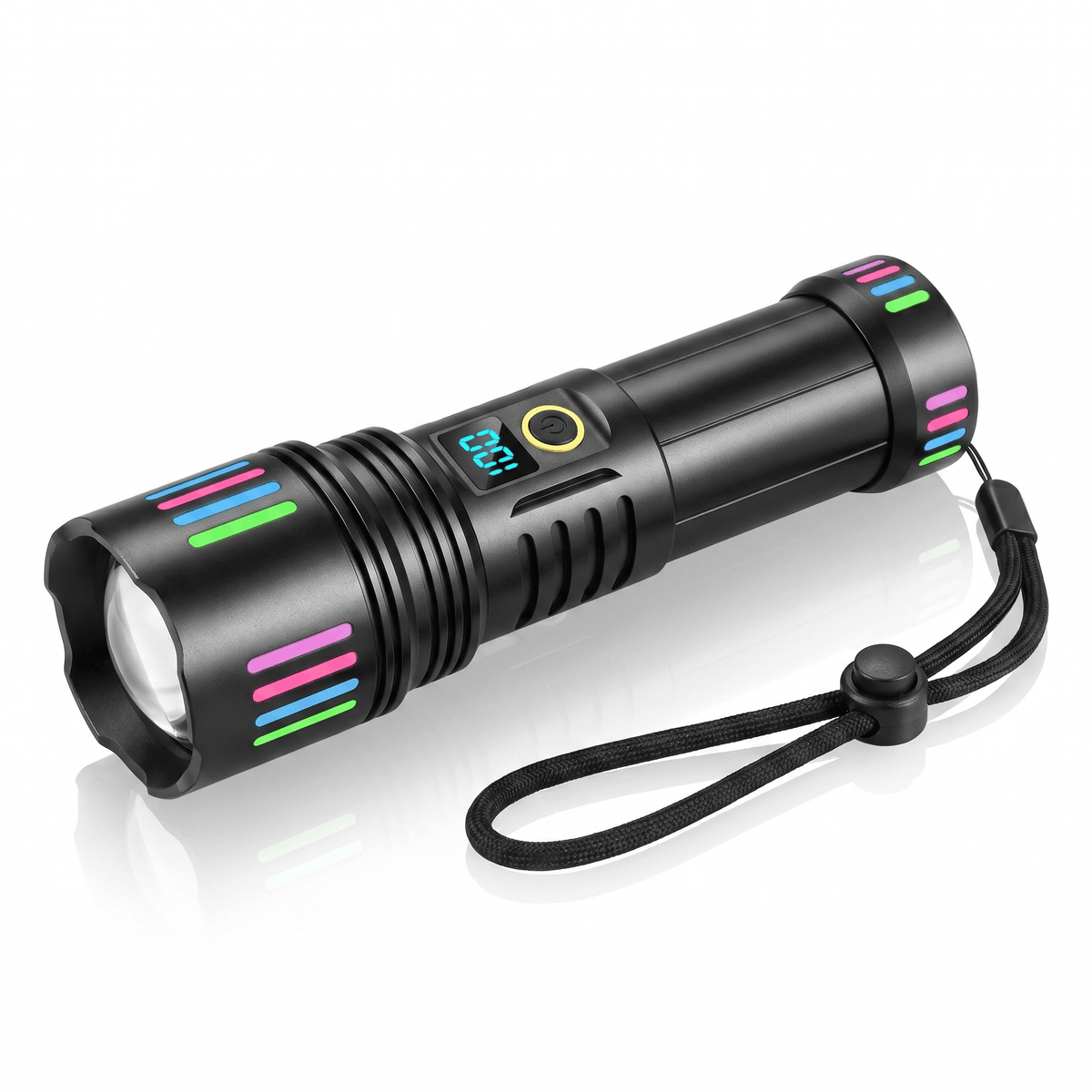 Тактически LED фенер KH-W513 1000lm Zoom + 18650 батерия + USB-C