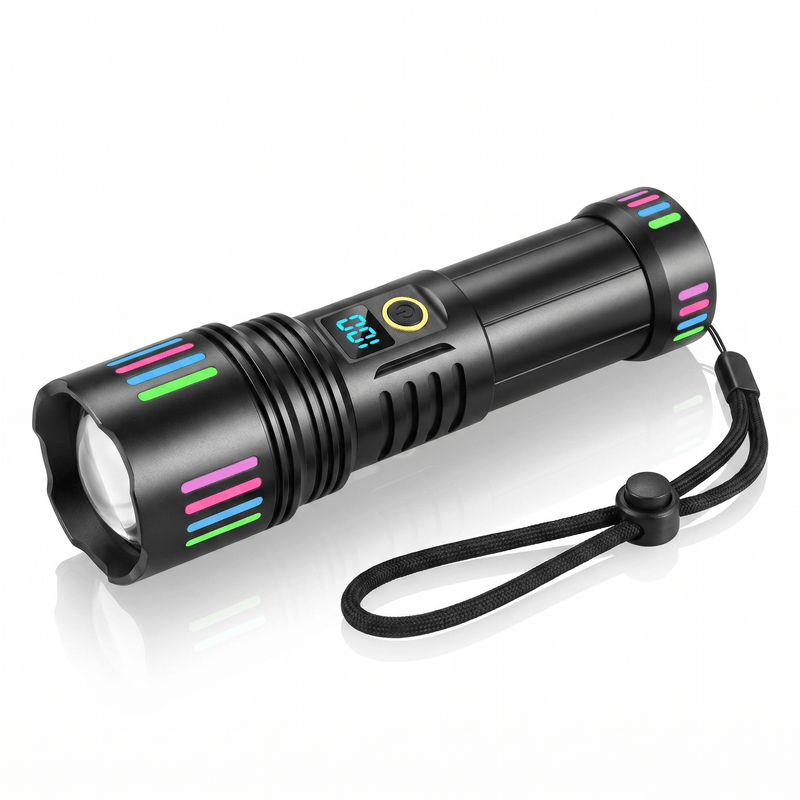Тактически LED фенер KH-W513 1000lm Zoom + 18650 батерия + USB-C