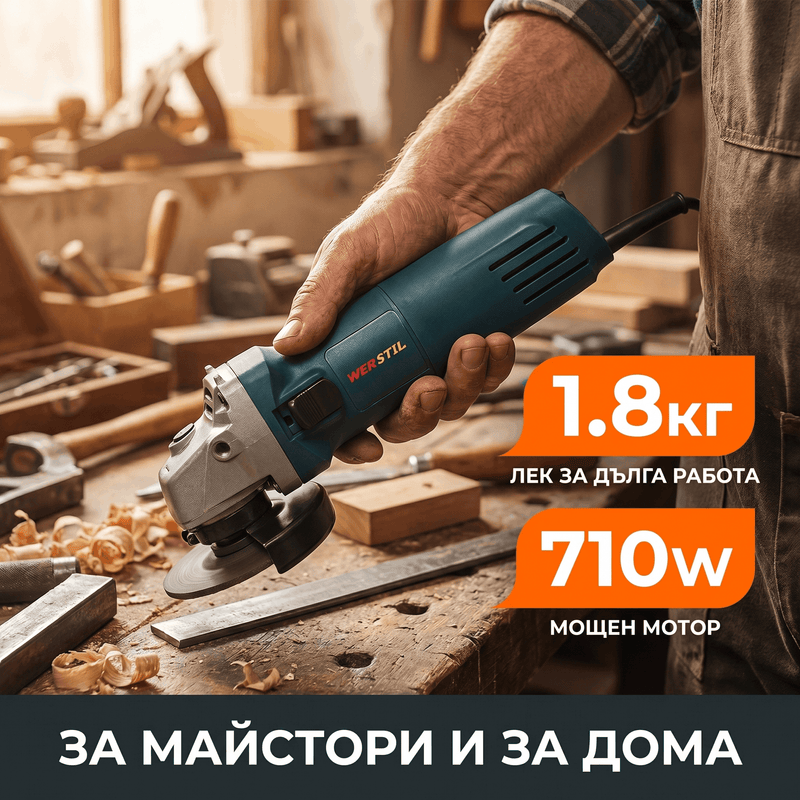 Ъглошлайф с Регулатор на Обороти СИН