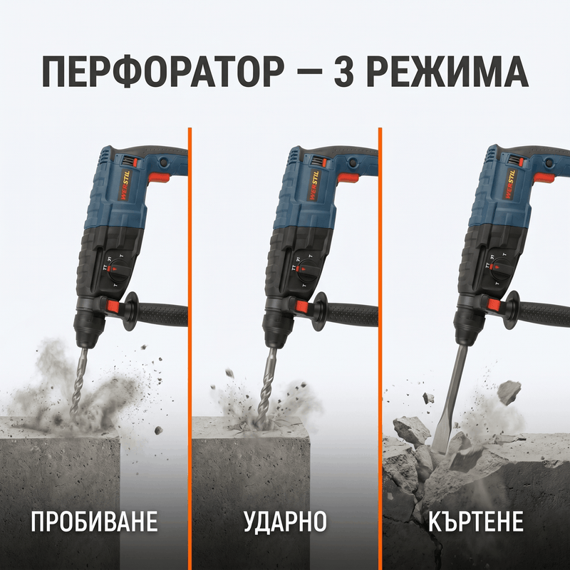 Комплект Перфоратор SDS-plus + Ъглошлайф 125мм