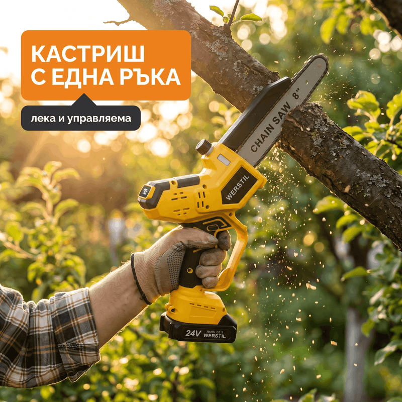 Мини Акумулаторна Резачка WERSTIL 24V, 8