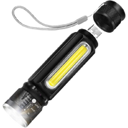 Мощен акумулаторен фенер с USB зареждане