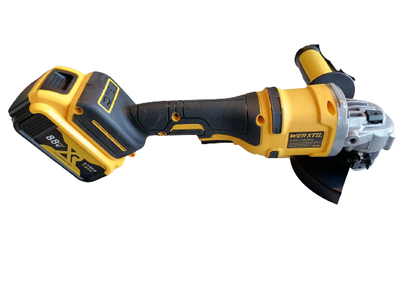 Акумулаторен Безчетков Ъглошлайф WERSTIL 24V + 2 Батерии и Зарядно с Куфар